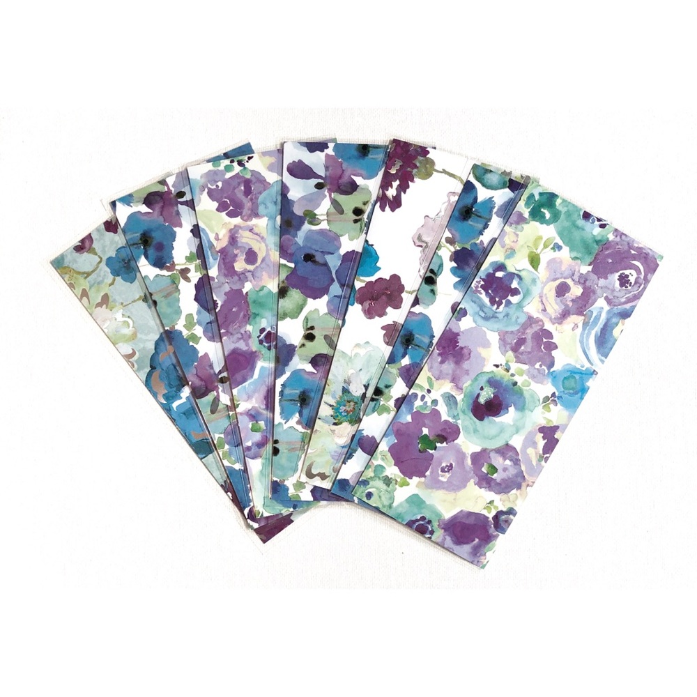 7 floral laminated cash envelopes
